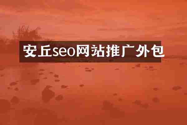 安丘seo网站推广外包