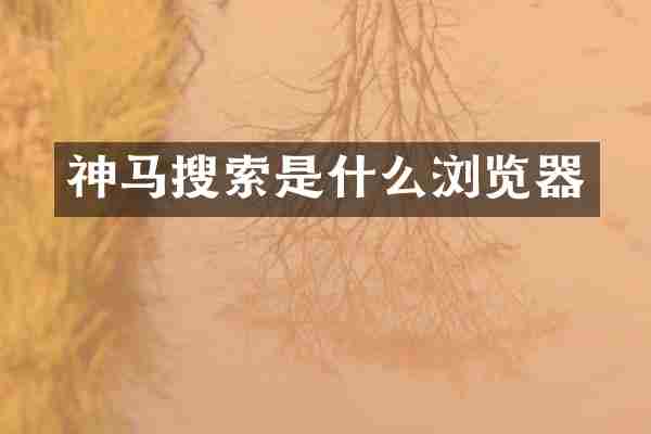 神马搜索是什么浏览器