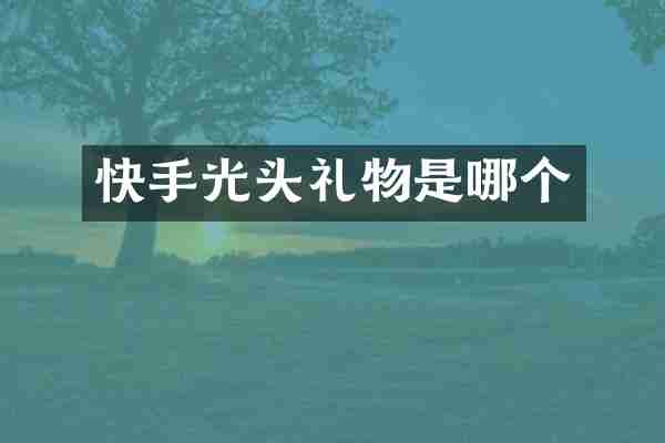 快手光头礼物是哪个
