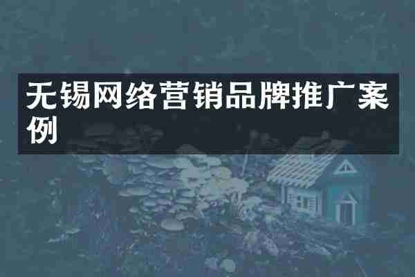 无锡网络营销品牌推广案例