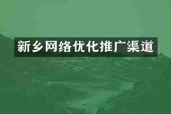 新乡网络优化推广渠道