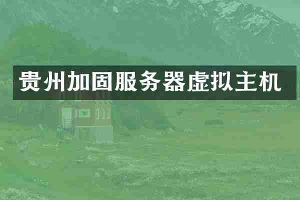 贵州加固服务器虚拟主机