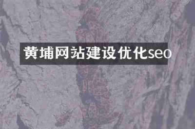 黄埔网站建设优化seo
