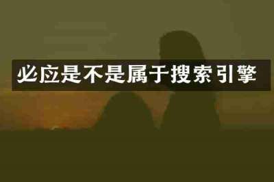 必应是不是属于搜索引擎
