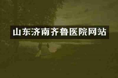 山东济南齐鲁医院网站
