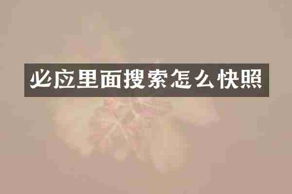 必应里面搜索怎么快照