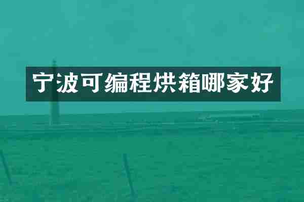 宁波可编程烘箱哪家好