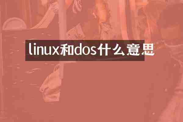 linux和dos什么意思
