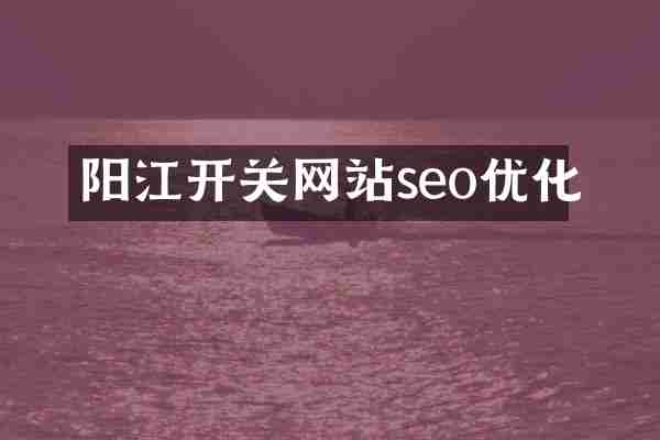 阳江开关网站seo优化