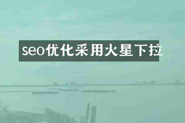 seo优化采用火星下拉