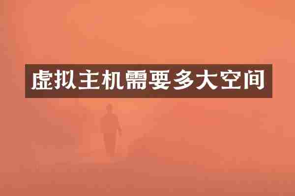 虚拟主机需要多大空间