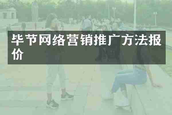 毕节网络营销推广方法报价