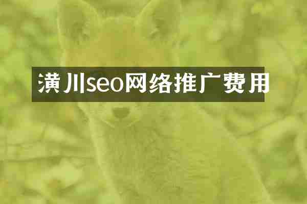 潢川seo网络推广费用