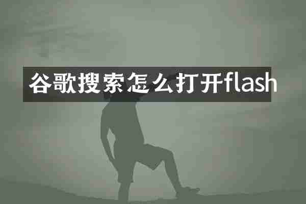 谷歌搜索怎么打开flash