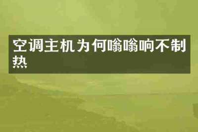 空调主机为何嗡嗡响不制热
