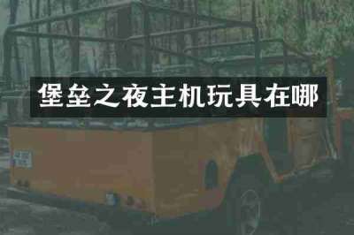 堡垒之夜主机玩具在哪