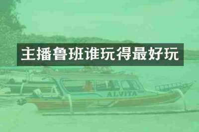 主播鲁班谁玩得最好玩