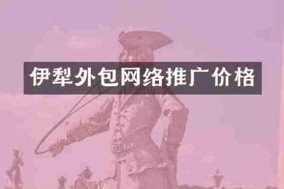 伊犁外包网络推广价格