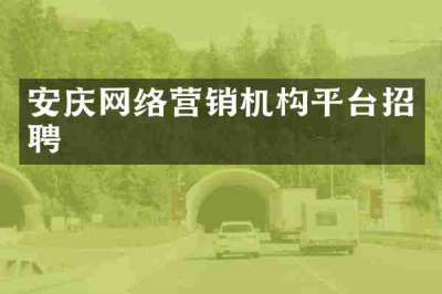 安庆网络营销机构平台招聘