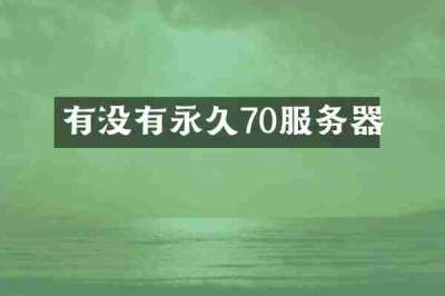 有没有永久70服务器