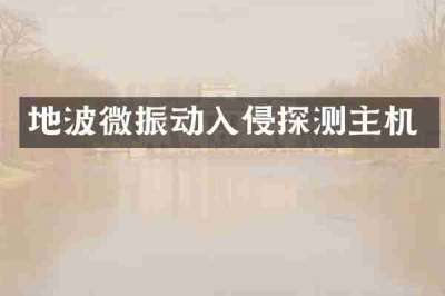 地波微振动入侵探测主机