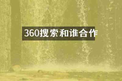 360搜索和谁合作