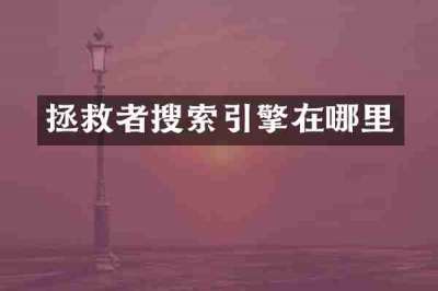 拯救者搜索引擎在哪里
