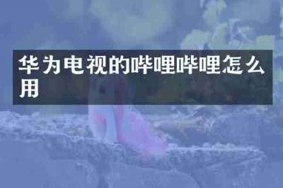 华为电视的哔哩哔哩怎么用