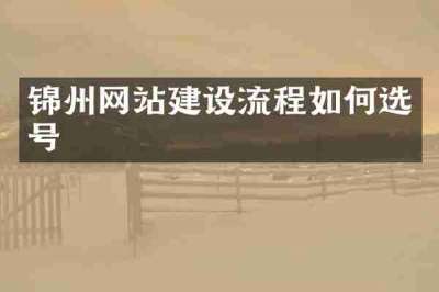 锦州网站建设流程如何选号
