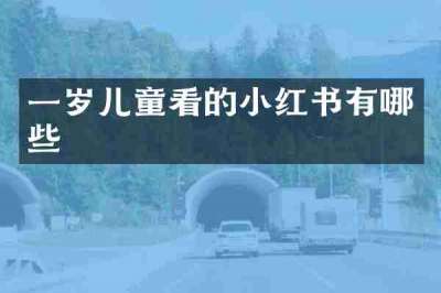 一岁儿童看的小红书有哪些