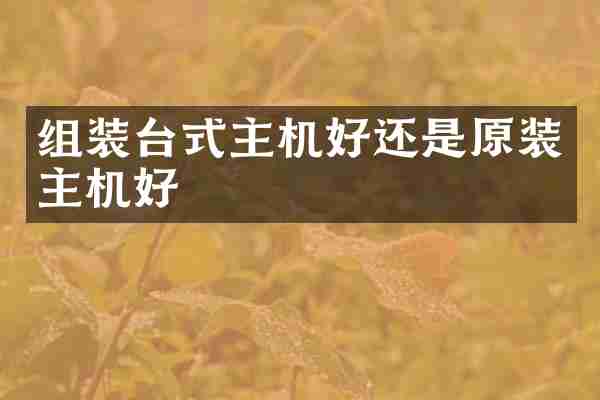 组装台式主机好还是原装主机好