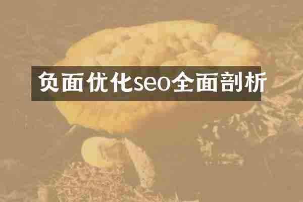 优化seo全面剖析