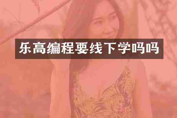 乐高编程要线下学吗吗