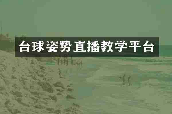 台球姿势直播教学平台