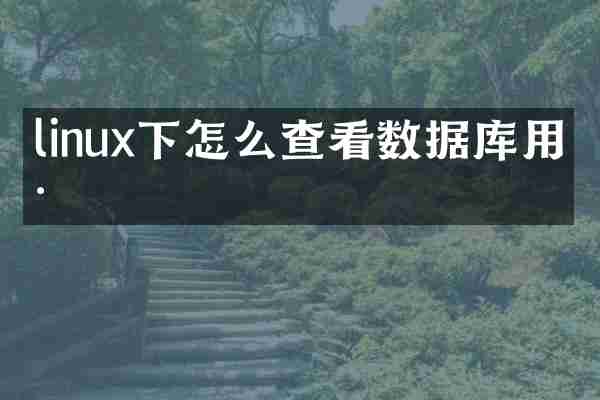 linux下怎么查看数据库用户