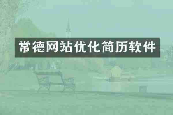 常德网站优化简历软件