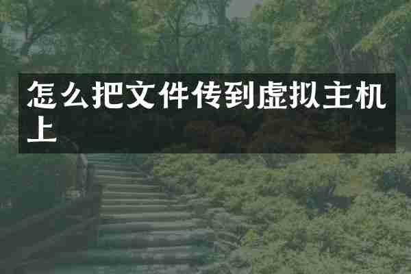 怎么把文件传到虚拟主机上