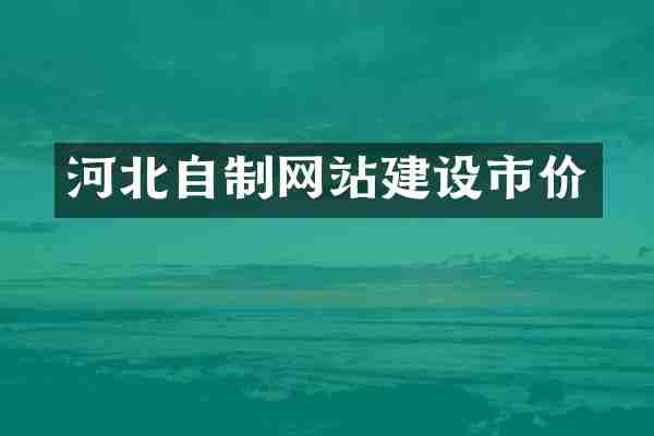河北自制网站建设市价