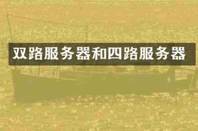 双路服务器和四路服务器
