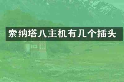 索纳塔八主机有几个插头