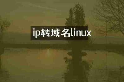 ip转域名linux