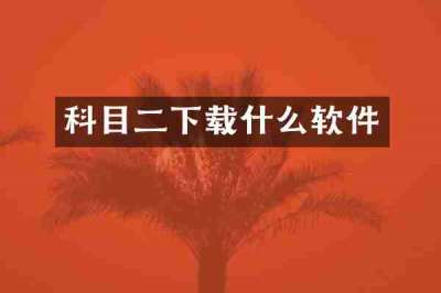 科目二下载什么软件