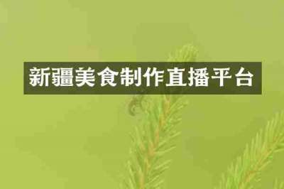 新疆美食制作直播平台