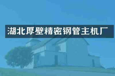 湖北厚壁精密钢管主机厂