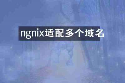 ngnix适配多个域名