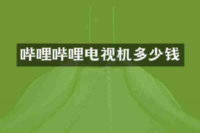哔哩哔哩电视机多少钱