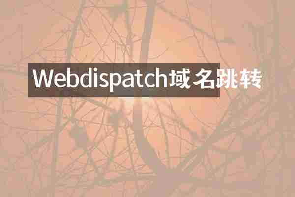 Webdispatch域名跳转