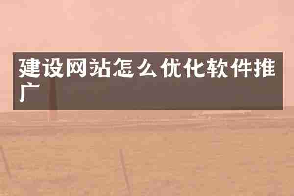 建设网站怎么优化软件推广