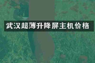 武汉超薄升降屏主机价格