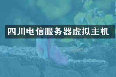 四川电信服务器虚拟主机